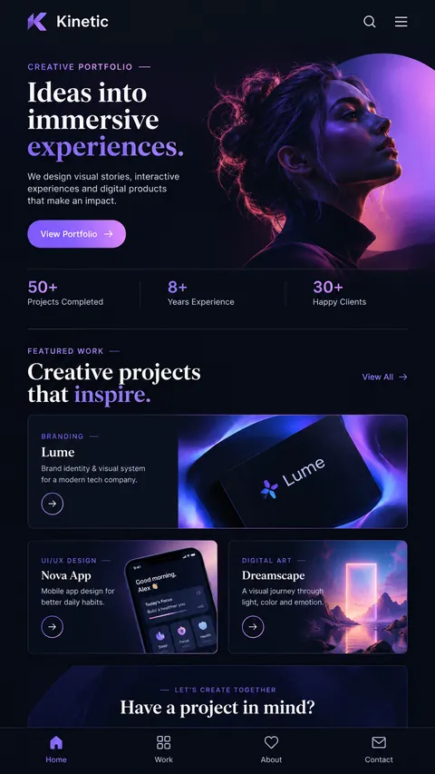 Creative Portfolio example